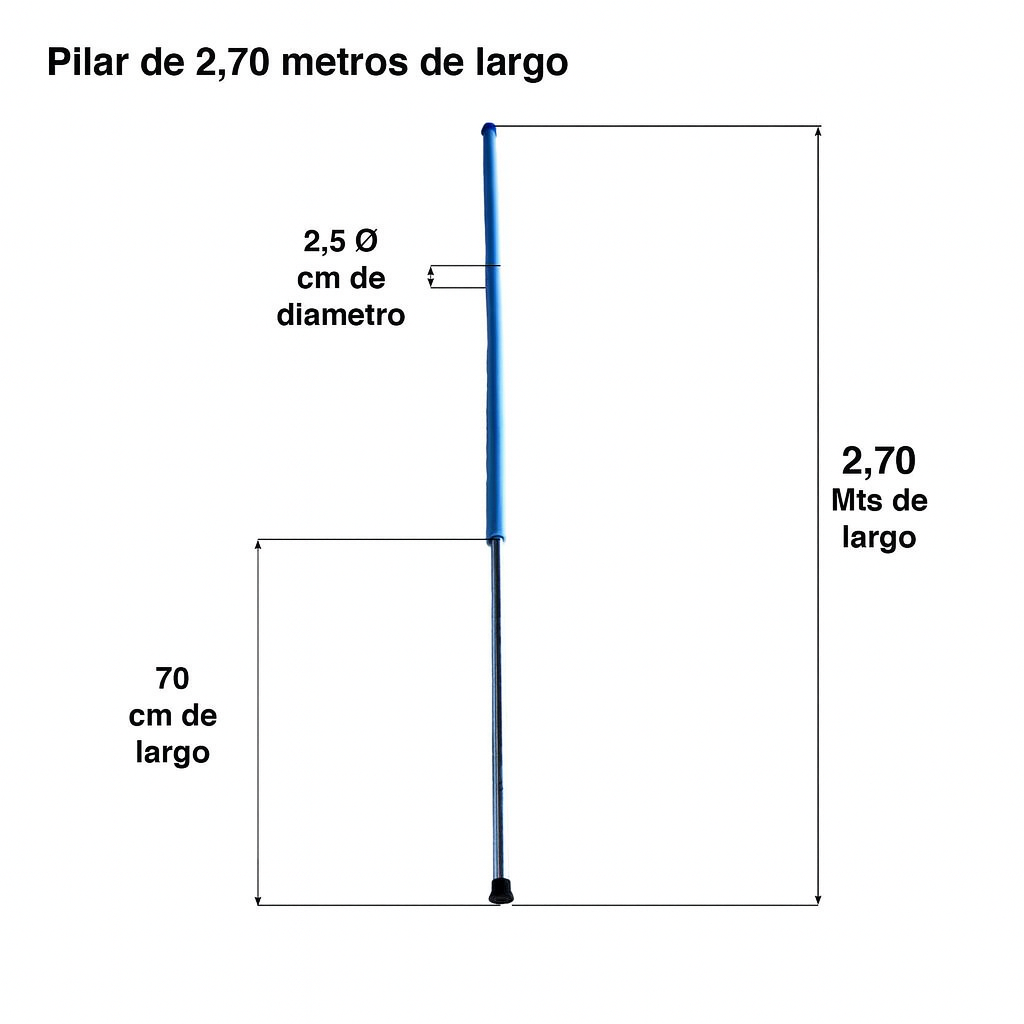 PILAR (TUBO 1") CON ESPONJA