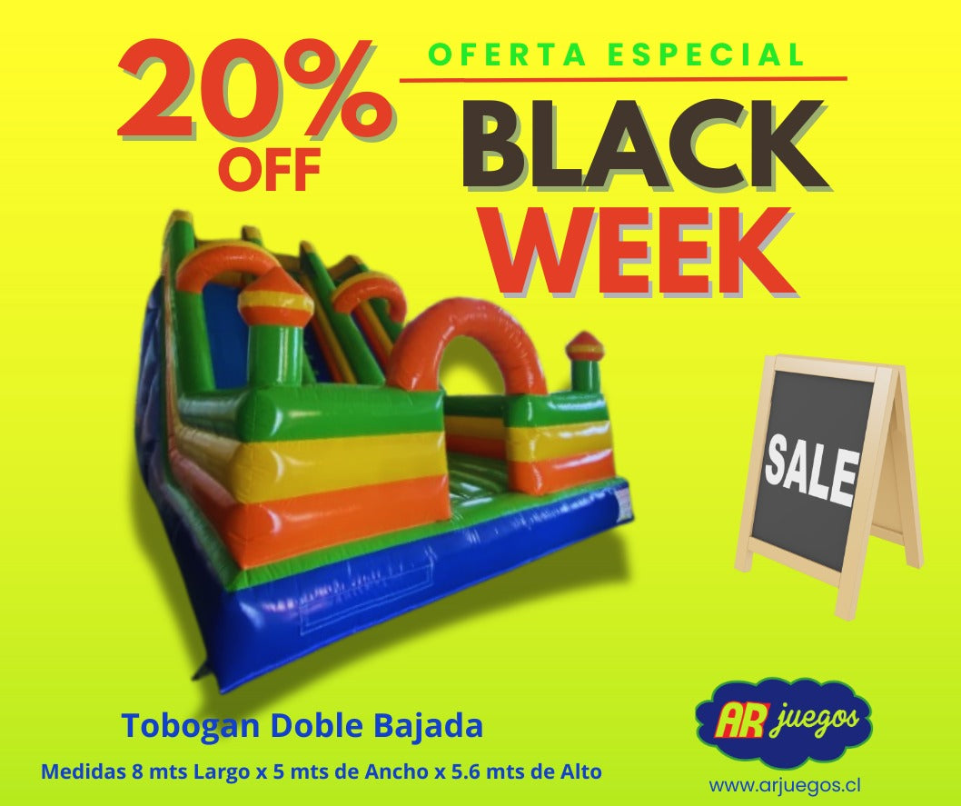 TOBOGAN DOBLE BAJADA