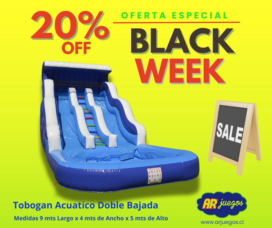 Tobogán Acuático Doble Bajada