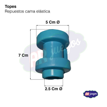 SET DE 8 TOPES CUBRE PILAR,  PARA TUBO DE (2,5 CM)