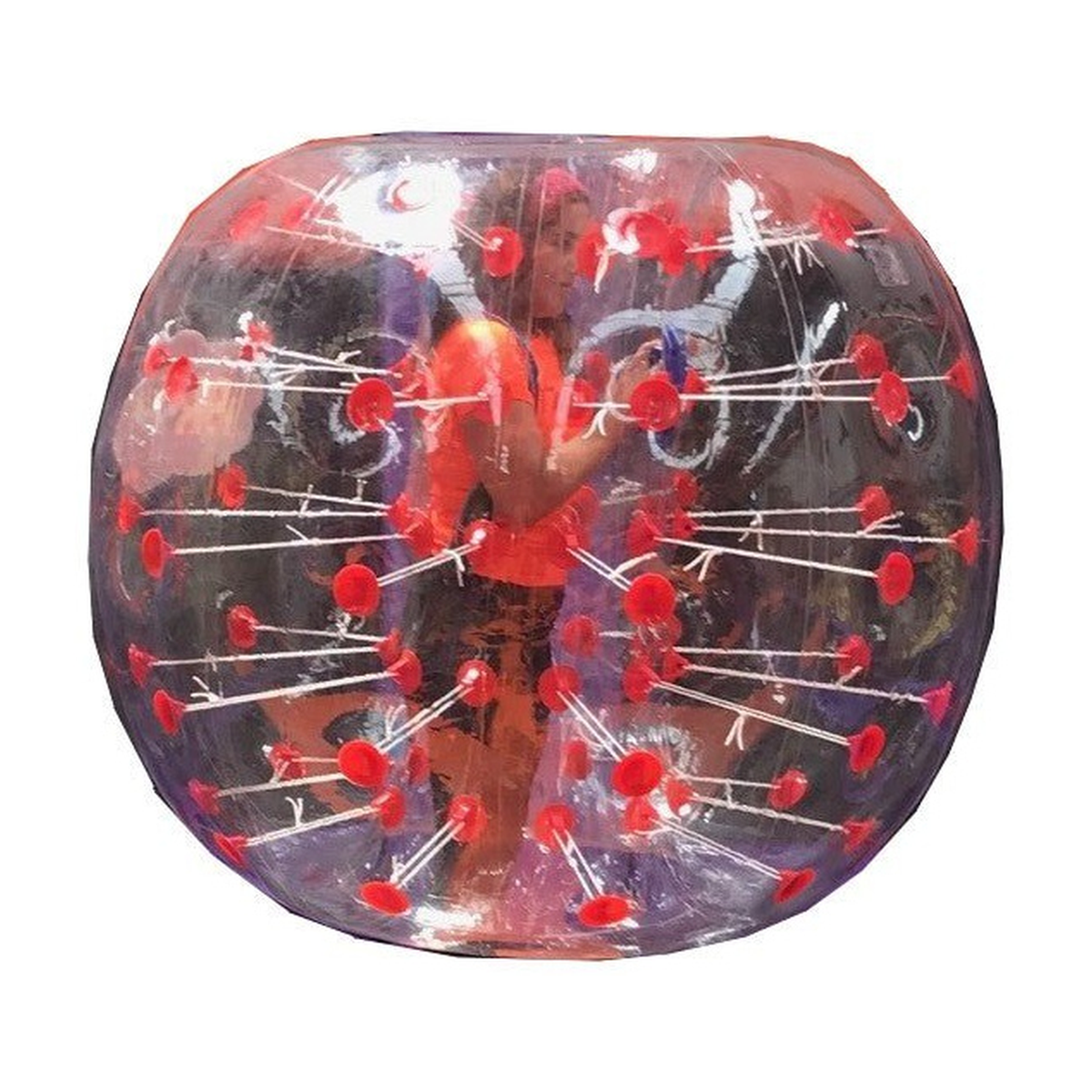 PELOTAS CHOCADORAS - DIAMETRO 1,50MTS ROJO con fondo blanco