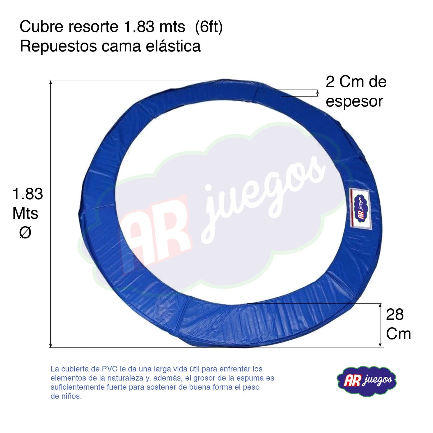 CUBRE RESORTE 1,83 - 6 FT - Mi tienda
