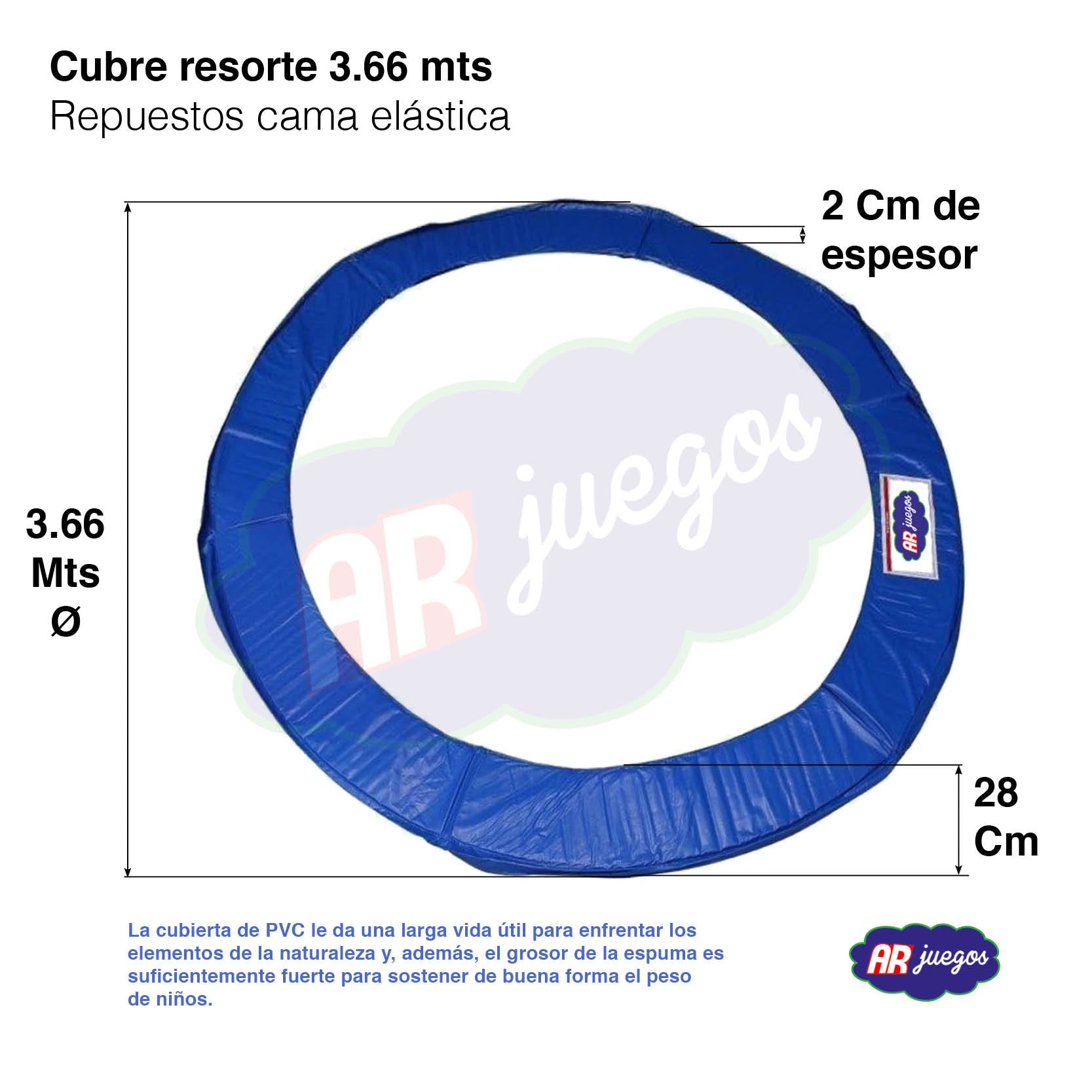 CUBRE RESORTE 3,66 - 12 FT - Mi tienda