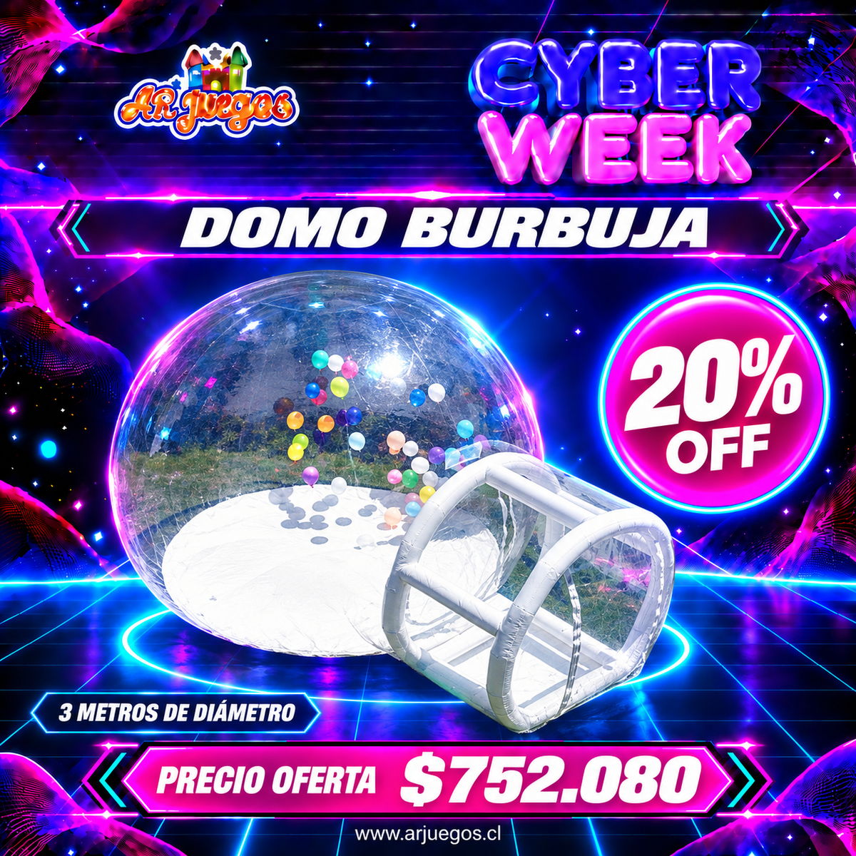 Cyber Week DOMO BURBUJA — 20% OFF