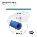 PAR DE ESPONJAS CUBRE PILARES, PARA TUBO (2,5CM) - Mi tienda