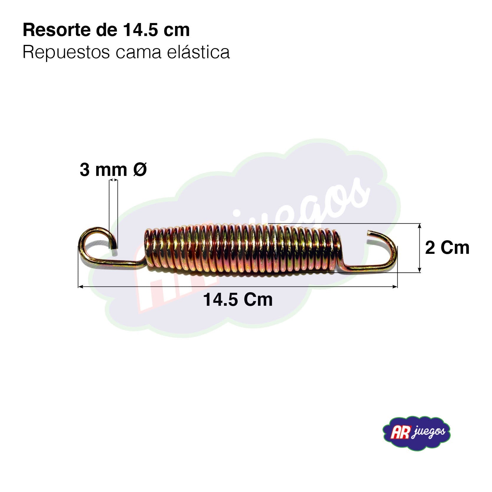 SET DE 10 RESORTES 14,5 CM - Mi tienda